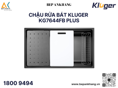 Chậu rửa bát Kluger KG7644FB Plus - Inox 304 posco - Linen dập nổi chống xước
